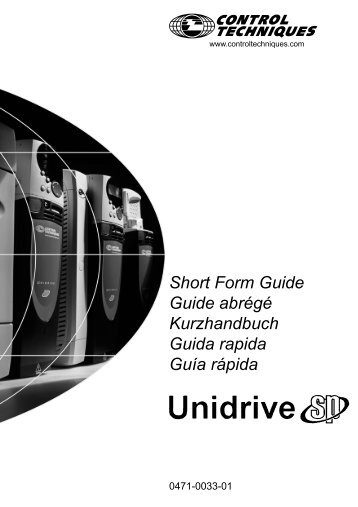 Kurzanleitung Unidrive SP