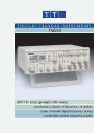 TG550 5MHz function generators from TTi - ratolab