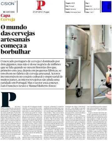 O mundo das cervejas artesanais começa a borbulhar - Portal de ...