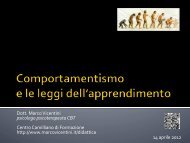 Comportamentismo - Marco Vicentini