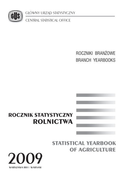 Rocznik Statystyczny Rolnictwa 2009 - Główny Urząd Statystyczny