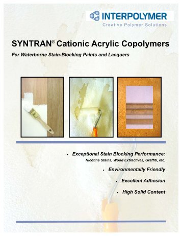 Stain Blocking Paints & Lacquers - Interpolymer