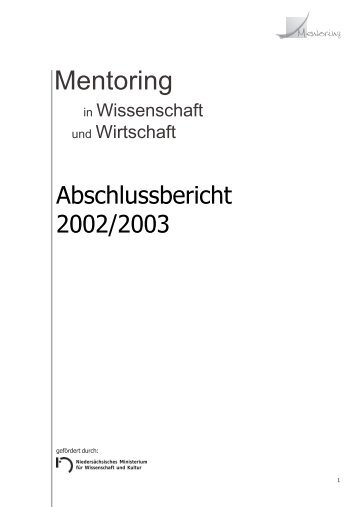 Mentoring - Gleichstellungsbüro der Leibniz Universität Hannover