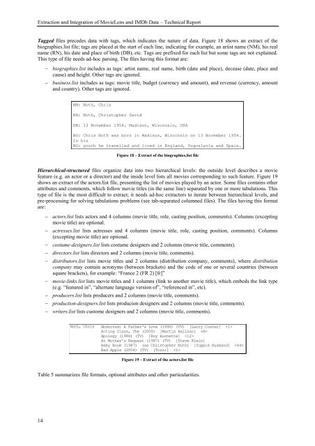 Extraction and Integration of MovieLens and IMDb Data - APMD