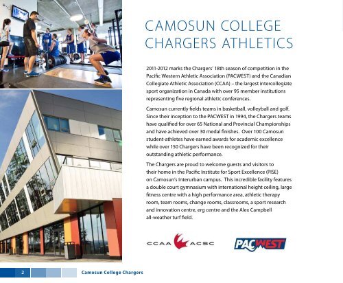 Chargers Viewbook 11-12 pdf - Camosun College