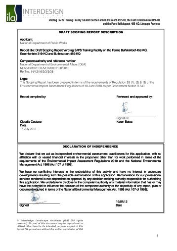 Draft Scoping Report SAPS Verdrag Facility.pdf - SAHRA