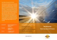 Bedrijfsprofiel Solar Insurance & Finance