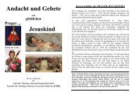 Andacht und Gebete Jesuskind - Apostel-Thomas-Apostolat