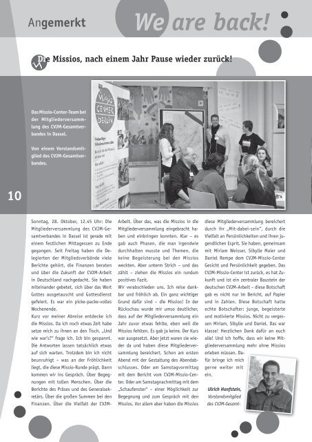 Mitte-News von Novmeber 2012 PDF-Dokument ca - CVJM-Missio ...