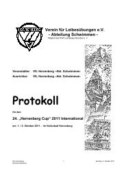 Protokoll Herrenberg Cup 2011 - TSV Ehningen