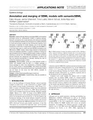 Annotation and merging of SBML models with semanticSBML