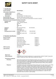 SAFETY DATA SHEET - US Pharmacopeial Convention