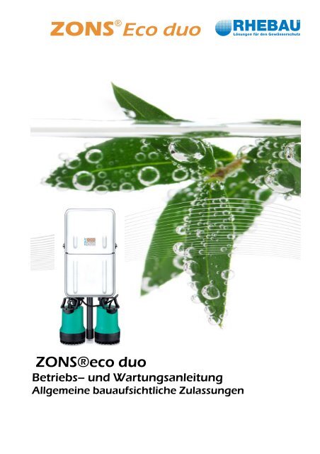 Betriebs-und-wartungsanleitung_ZAQ Stand Okt. 2008 - ZONS ECO