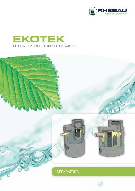 separators ekotek - Rhebau GmbH