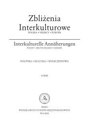 zeszyt nr 08/2010 - Zbliżenia Interkulturowe