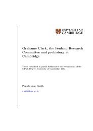 Grahame Clark, the Fenland Research Committee and prehistory at ...