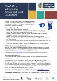 CHAS CL Independent Advice and Debt Counselling - Housing