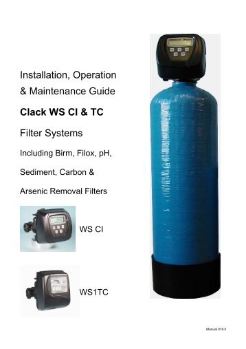 Installation, Operation & Maintenance Guide Clack ... - Kennet Water