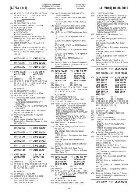 Bulletin 2010/31 - European Patent Office