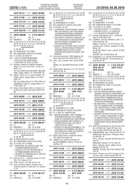 Bulletin 2010/31 - European Patent Office