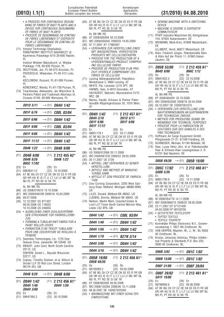 Bulletin 2010/31 - European Patent Office