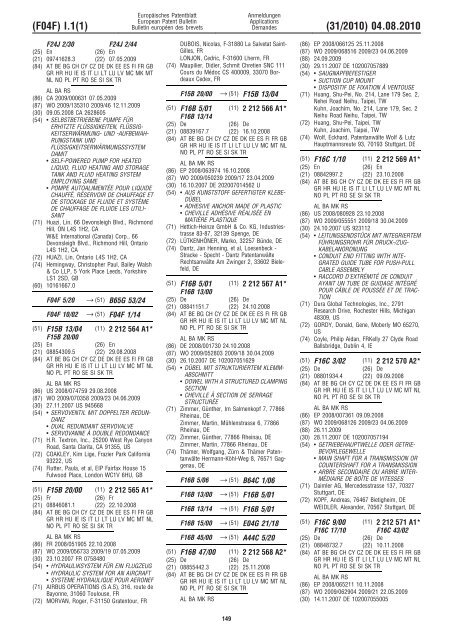 Bulletin 2010/31 - European Patent Office