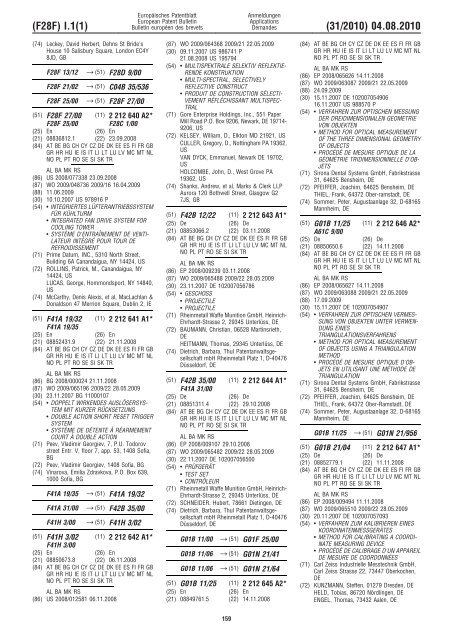 Bulletin 2010/31 - European Patent Office