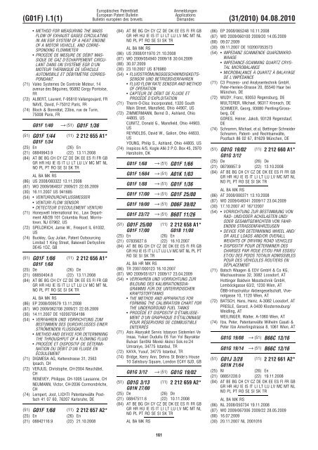 Bulletin 2010/31 - European Patent Office