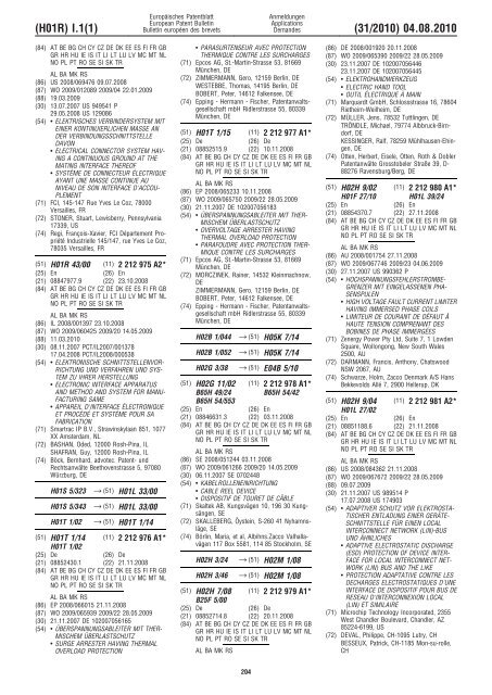 Bulletin 2010/31 - European Patent Office