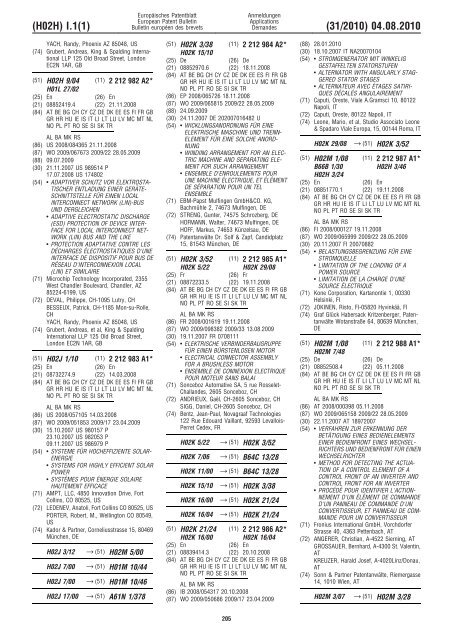 Bulletin 2010/31 - European Patent Office