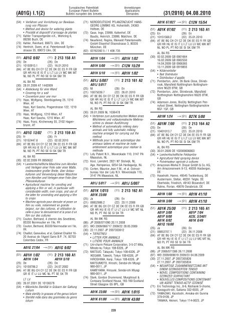 Bulletin 2010/31 - European Patent Office