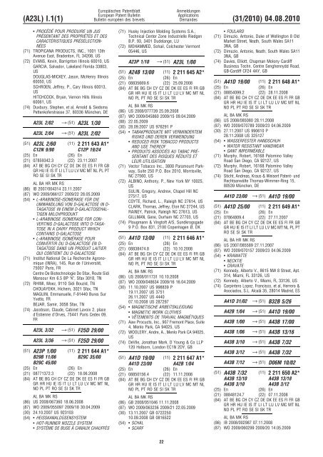 Bulletin 2010/31 - European Patent Office