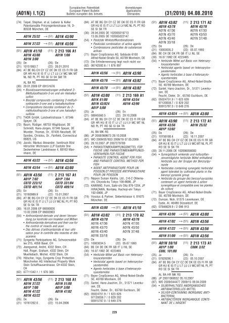 Bulletin 2010/31 - European Patent Office