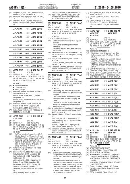 Bulletin 2010/31 - European Patent Office