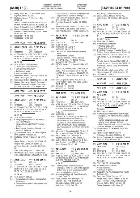 Bulletin 2010/31 - European Patent Office