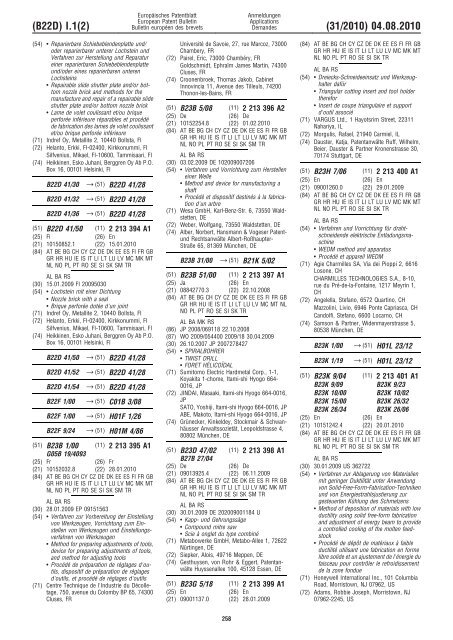 Bulletin 2010/31 - European Patent Office