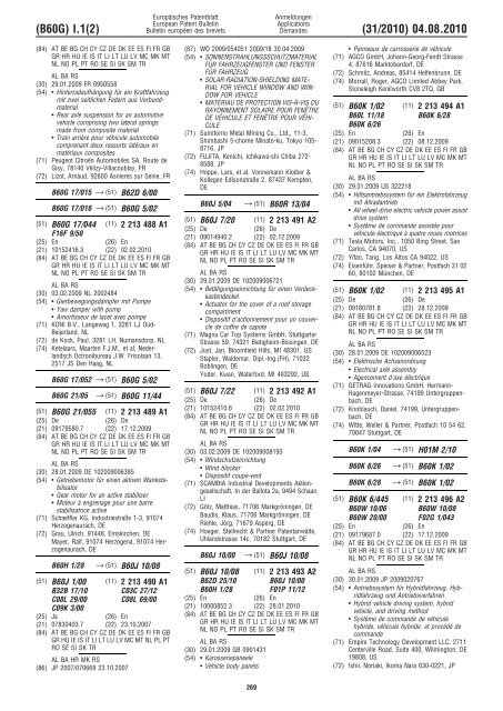 Bulletin 2010/31 - European Patent Office