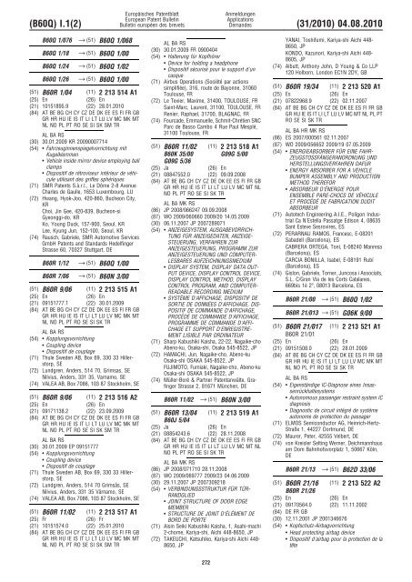 Bulletin 2010/31 - European Patent Office