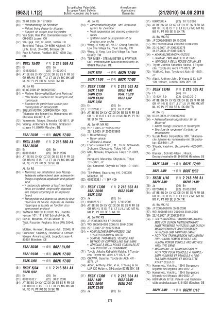 Bulletin 2010/31 - European Patent Office