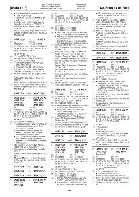 Bulletin 2010/31 - European Patent Office