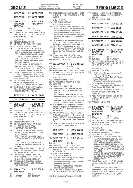 Bulletin 2010/31 - European Patent Office