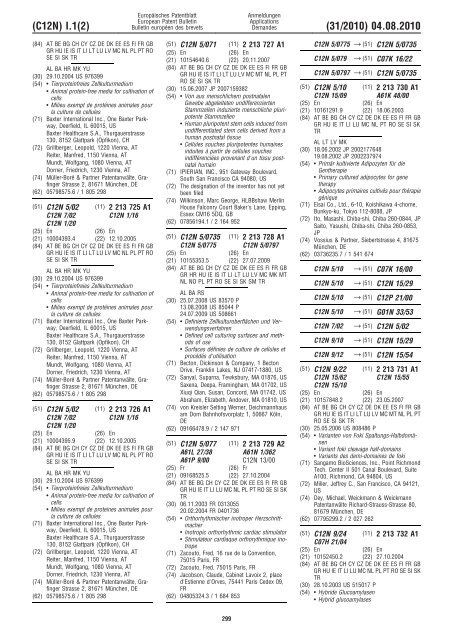 Bulletin 2010/31 - European Patent Office