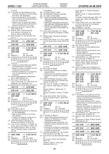 Bulletin 2010/31 - European Patent Office