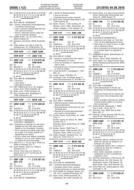 Bulletin 2010/31 - European Patent Office