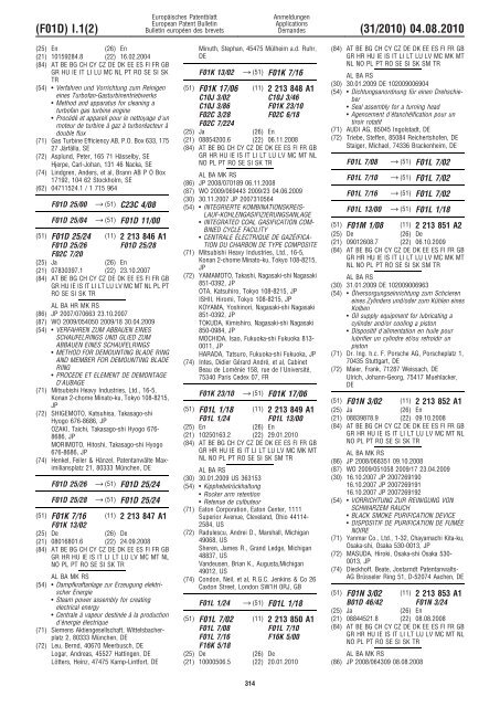 Bulletin 2010/31 - European Patent Office