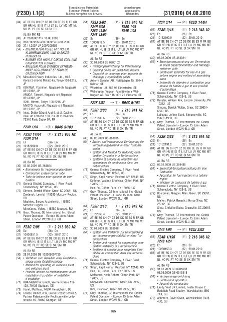 Bulletin 2010/31 - European Patent Office