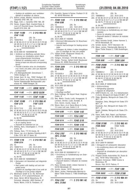 Bulletin 2010/31 - European Patent Office