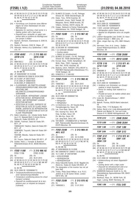 Bulletin 2010/31 - European Patent Office