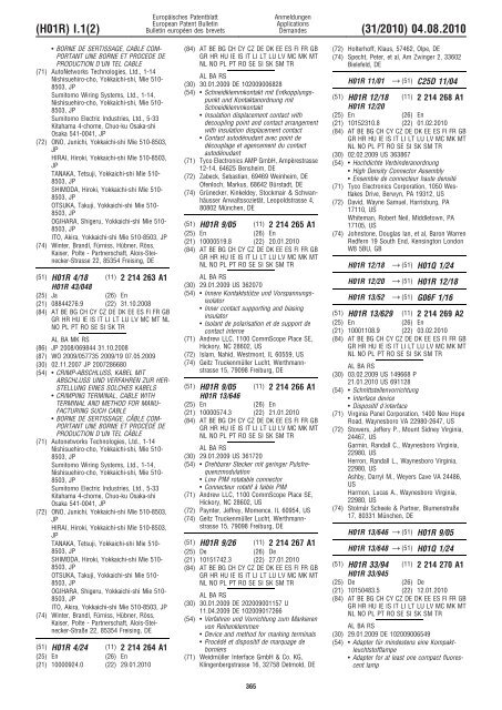 Bulletin 2010/31 - European Patent Office