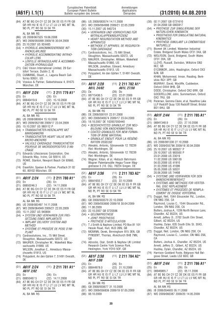 Bulletin 2010/31 - European Patent Office